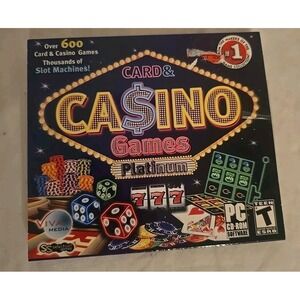Card &‎ Casino Games Platinum (PC, 2007) *New,Sealed*